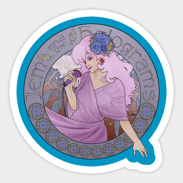 Nouveau Jem Sticker by Betsy Luntao